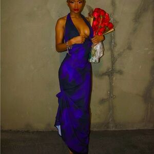 WHITEFOX How We Roll Maxi Dress in Midnight Haze